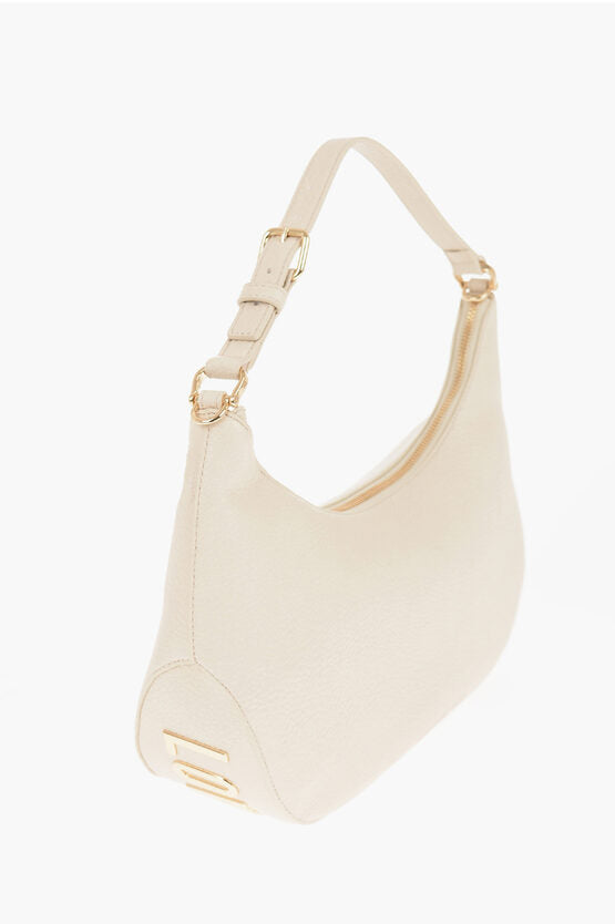 ラブ テクスチャード フェイク レザー HOBO バッグ ウィズ