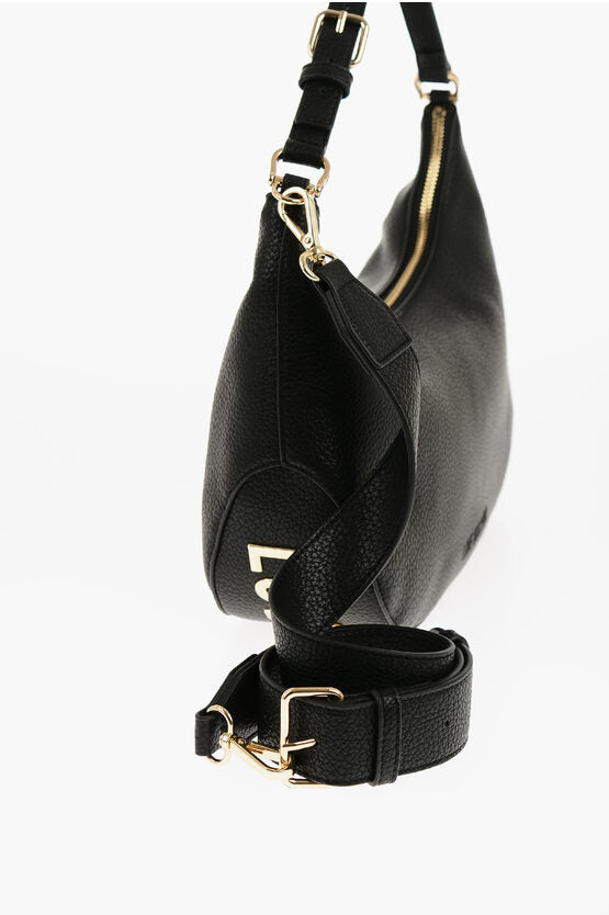 ラブ テクスチャード フェイク レザー HOBO バッグ ウィズ