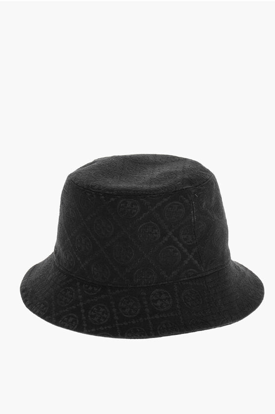 TORY BURCH オルオハロコハケットハット 1620640 020 Tory Burch/トリーバーチ｜モノグラム ファブリック バケット ハット