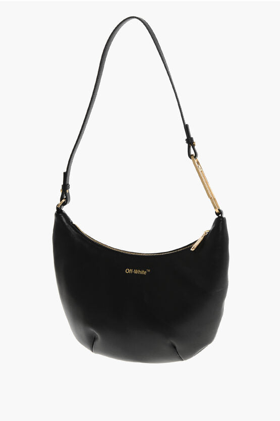 レザー HOBO バッグ ウィズ ジップ クロージャー