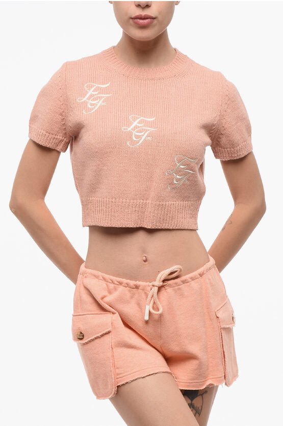 FENDI ロゴパターン ショートスリーブセーター Elisabetta Franchi/エリザベッタ フランキ｜ショートスリーブ