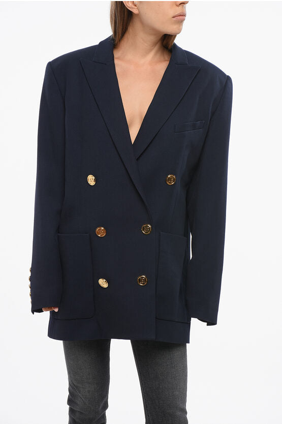 専用　BALMAIN バルマン エンブレムボタンダブルブレストショートピーコート 専用 BALMAIN バルマン エンブレムボタンダブルブレストショート
