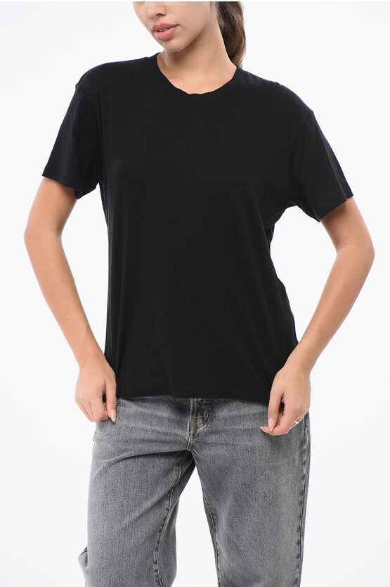 ソリッド カラー クルーネック Tシャツ