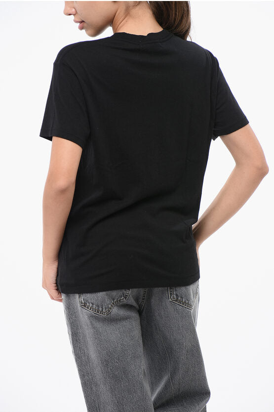 ソリッド カラー クルーネック Tシャツ