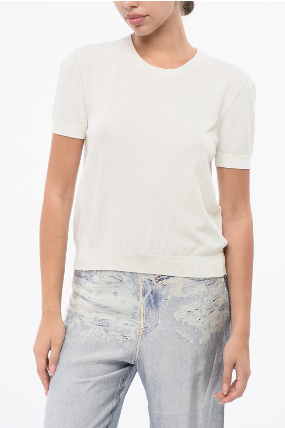 ソリッド カラー クルーネック Tシャツ