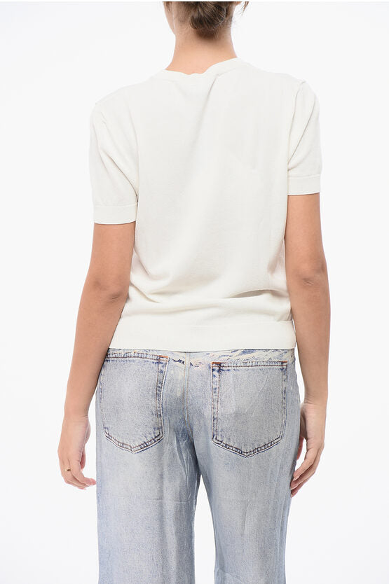 ソリッド カラー クルーネック Tシャツ