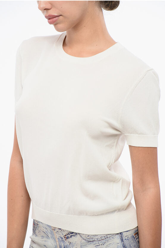 ソリッド カラー クルーネック Tシャツ