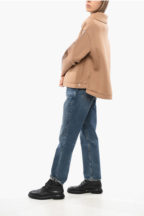 新作☆【HERNO】ロゴ入りコットンスウェットシャツ HERNO（ヘルノ）RESORTリゾート コットンクルーネックスウェット