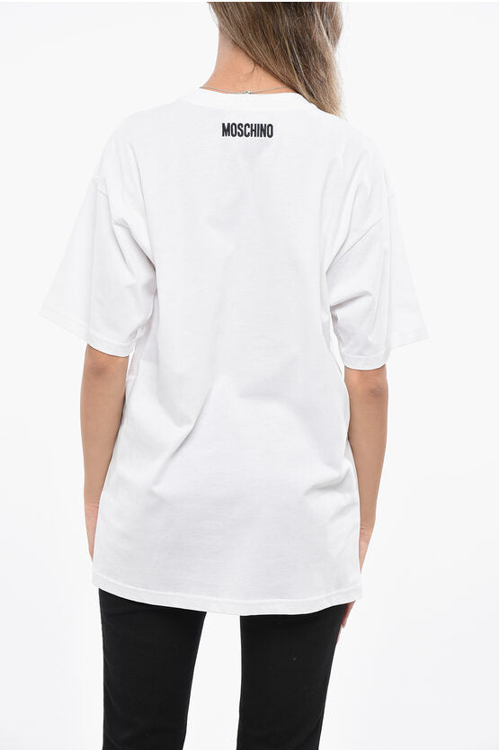 クチュール エンボス加工 エンブロイダリー ツートーン オーバーサイズ Tシャツ