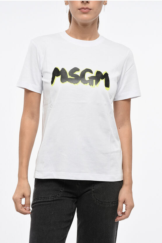 オーバーサイズ クルーネック Tシャツ ウィズ フロンタル ロゴ