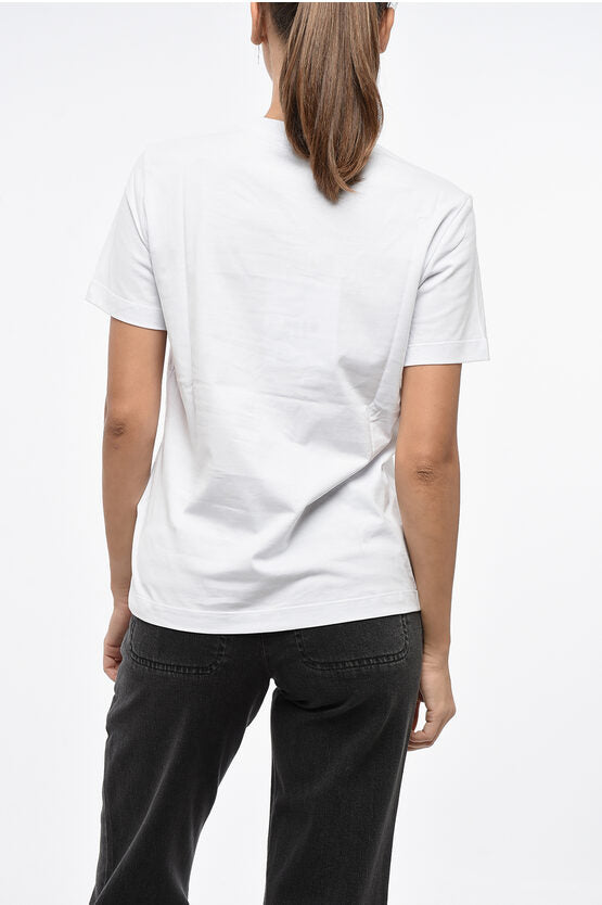 オーバーサイズ クルーネック Tシャツ ウィズ フロンタル ロゴ