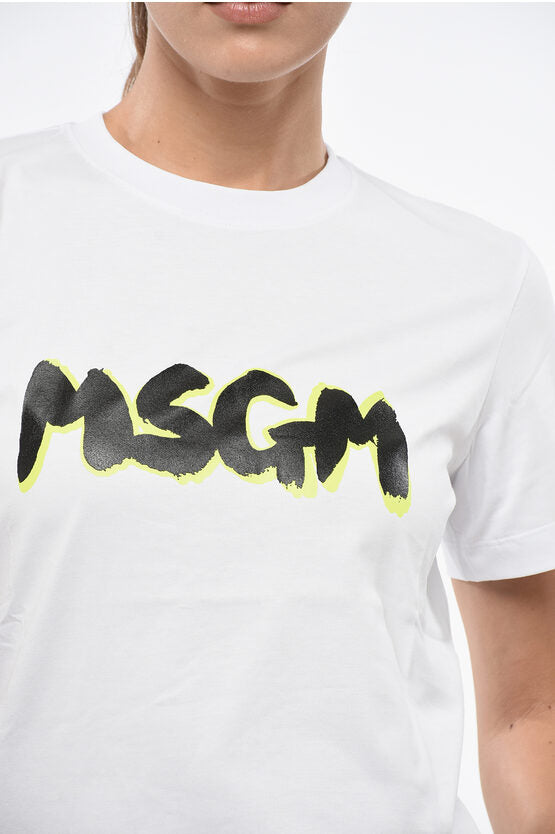 オーバーサイズ クルーネック Tシャツ ウィズ フロンタル ロゴ