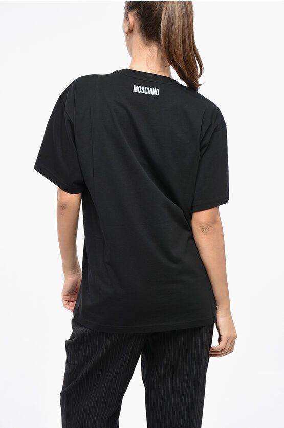 クチュール コットン クルーネック Tシャツ ウィズ コントラスティング