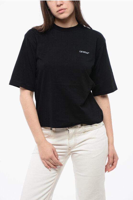 コットン クルーネック Tシャツ ウィズ バック