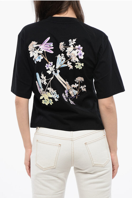 コットン クルーネック Tシャツ ウィズ バック