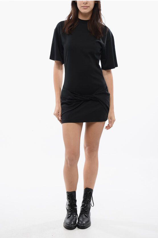 フロント ノット スモール アロー Tシャツ ドレス