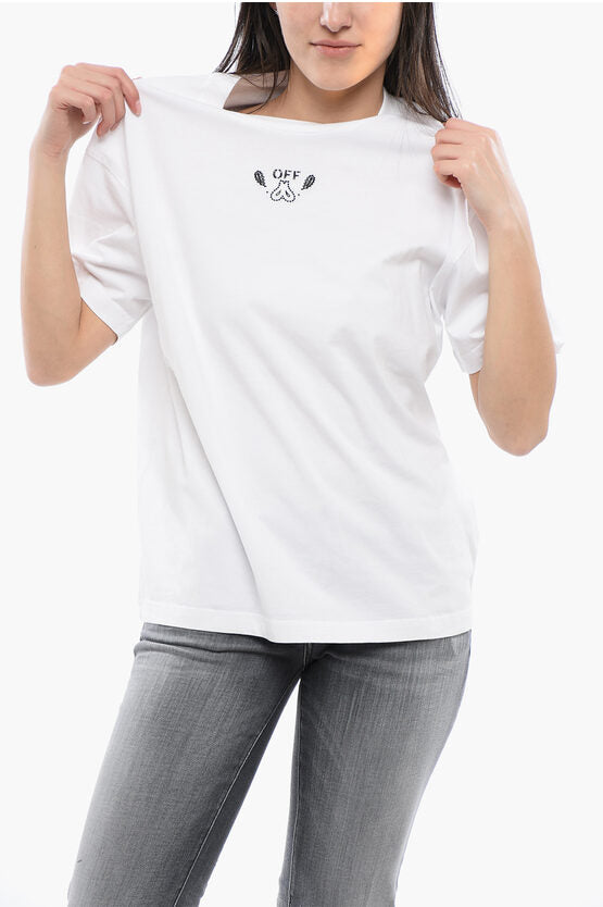 エンブロイダード バンダナ アロー クルーネック Tシャツ
