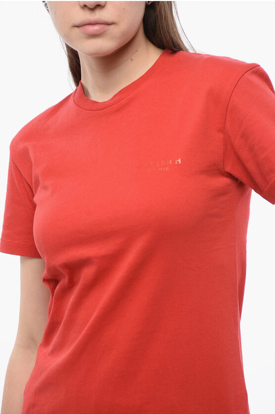 クルー ネック コットン Tシャツ