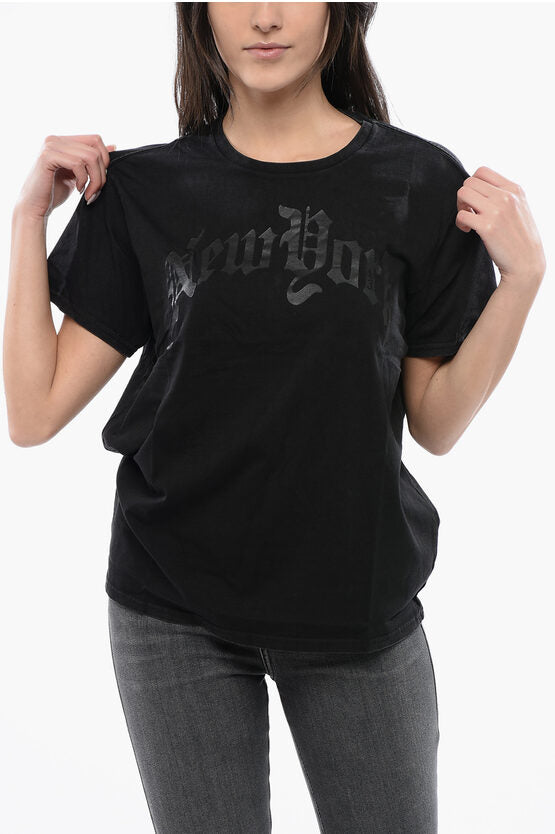 クルーネック Tシャツ ウィズ NEW YORK プリント