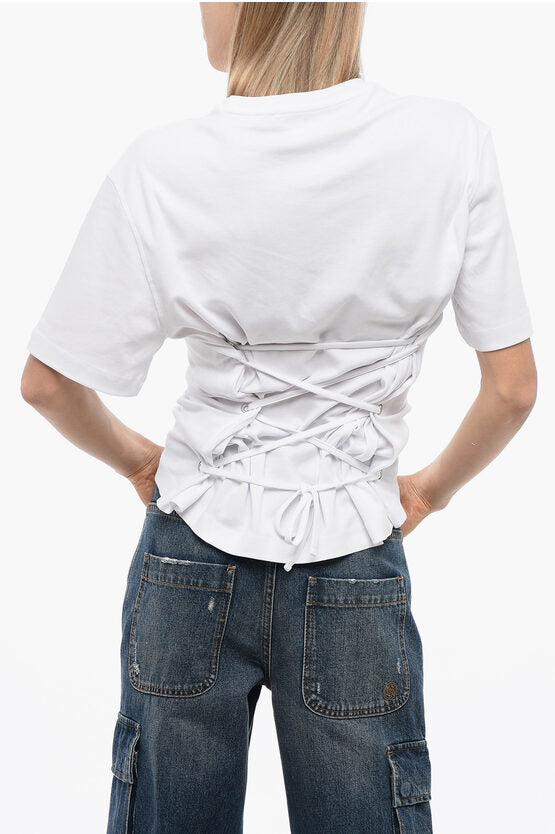 オーバー Tシャツ ウィズ レース ディテール