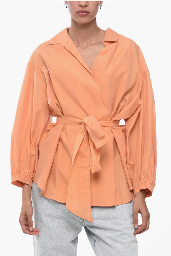 Max Mara/マックスマーラ｜コットン ブレンド シルバー ブラウス