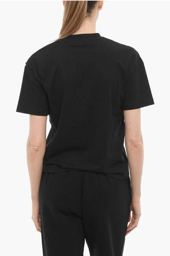ソリッド カラー クルーネック Tシャツ