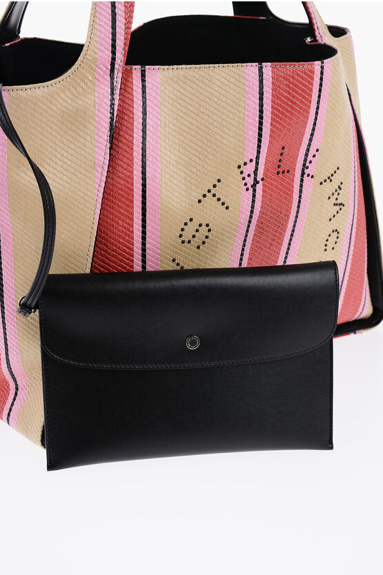 Stella McCartney/ステラマッカートニー｜ストライプ ラフィア