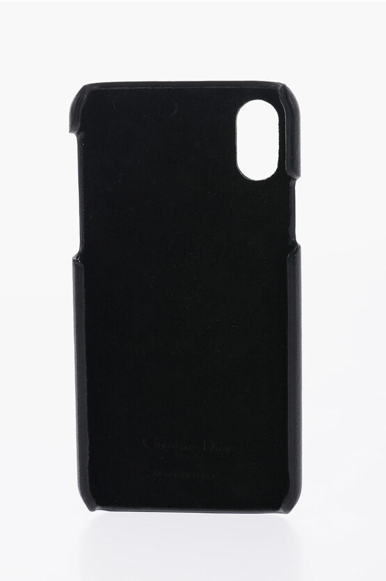 レザー iPhone ケース ウィズ メタル ディテール