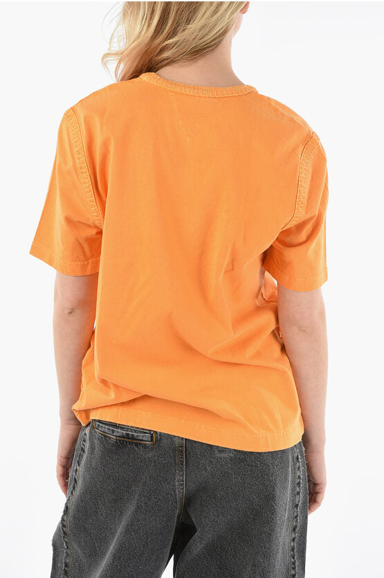 ビジブル ステッチ クルーネック Tシャツ