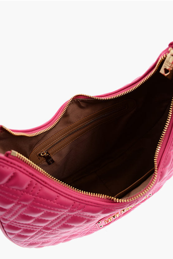 ラブ キルト フェイク レザー HOBO バッグ
