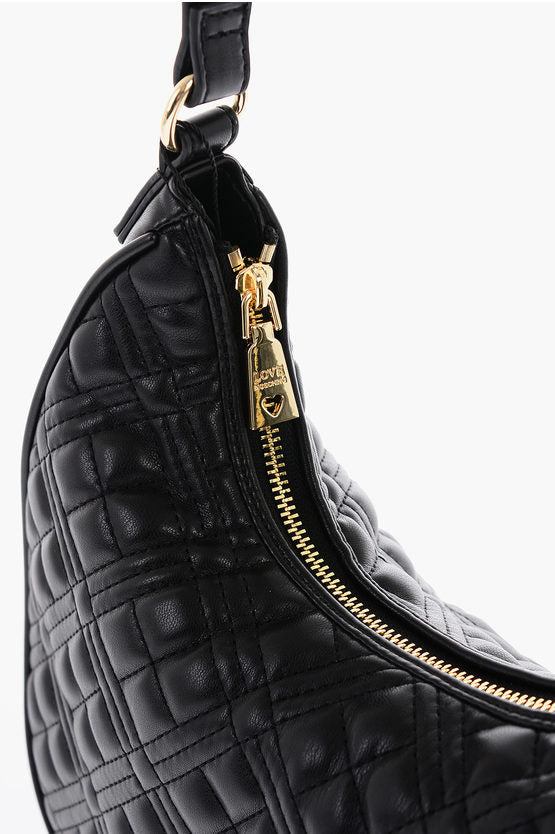 ラブ キルト フェイク レザー HOBO バッグ