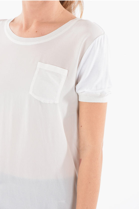 シースルー シルク ソフト Tシャツ
