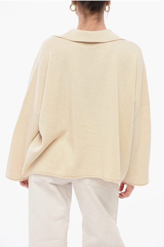 ポロ ネック カシミア ブレンド セーター