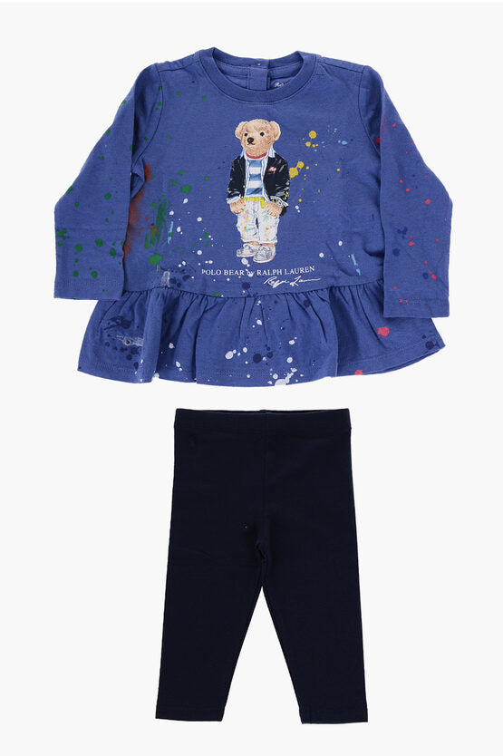 ロング スリーブ Tシャツ アンド レギンス セット