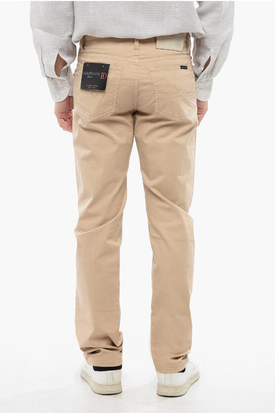 ID ストレッチ コットン パンツ ウィズ ベルト ループ