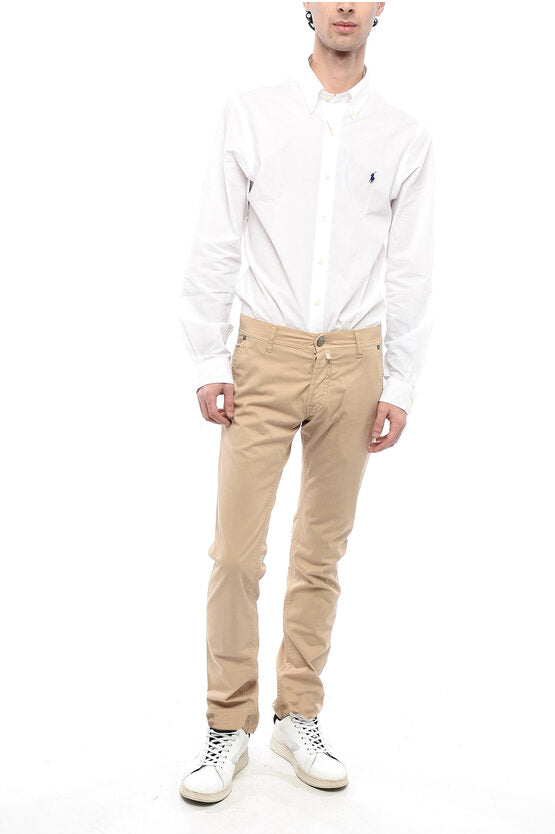 ID ストレッチ コットン パンツ ウィズ ベルト ループ