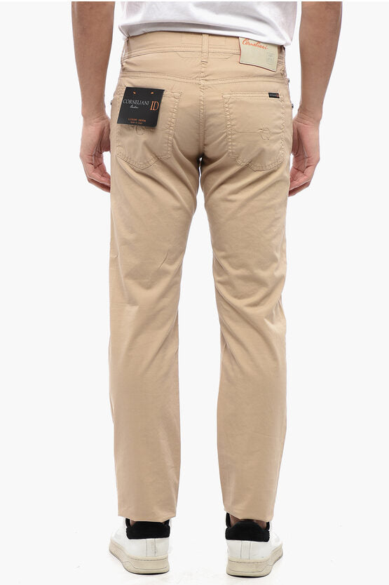 ID ストレッチ コットン パンツ ウィズ ベルト ループ