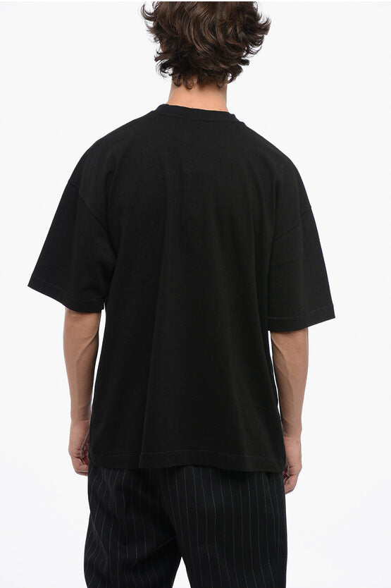 コットン クルーネック Tシャツ ウィズ フロンタル プリント