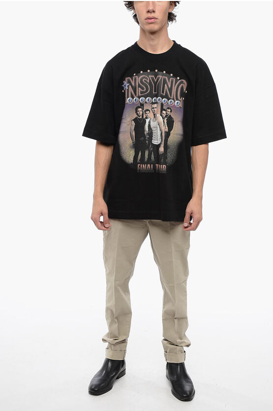 プリント クルーネック Tシャツ