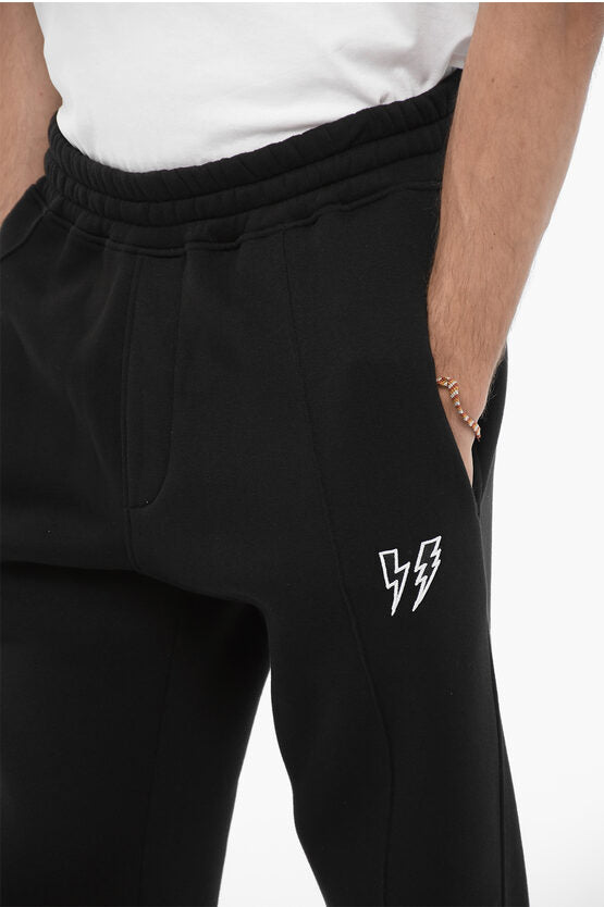 フリース コットン ブレンド ルーズ フィット ジョガー ウィズ EMB