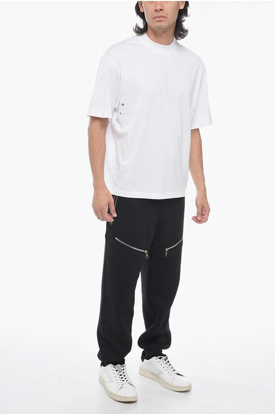 ソリッド カラー スリム フィット Tシャツ ウィズ ディテール