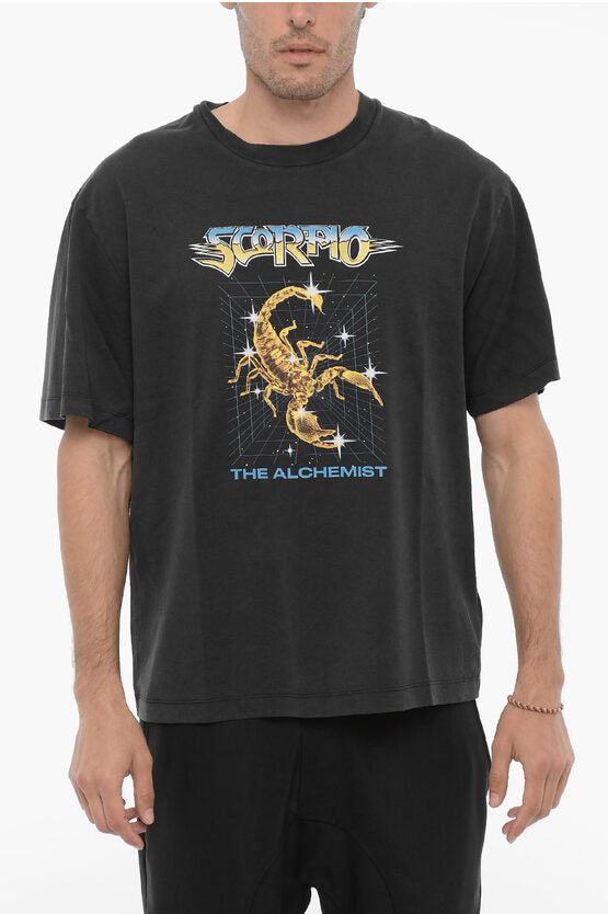 プリント クルーネック Tシャツ