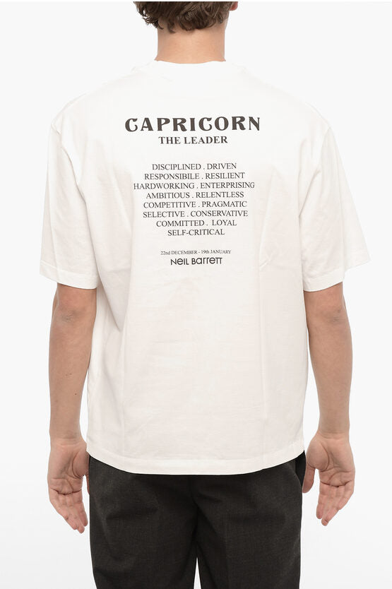 プリント リーダー クルーネック Tシャツ