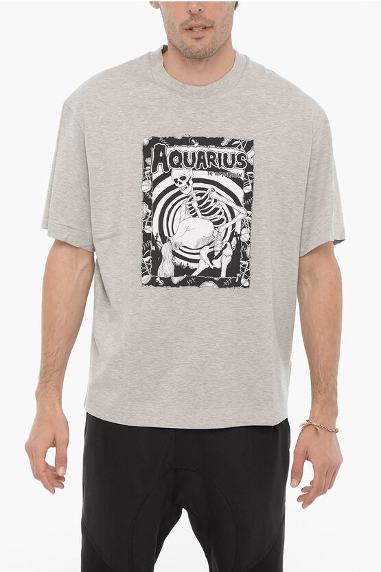 プリント クルーネック Tシャツ