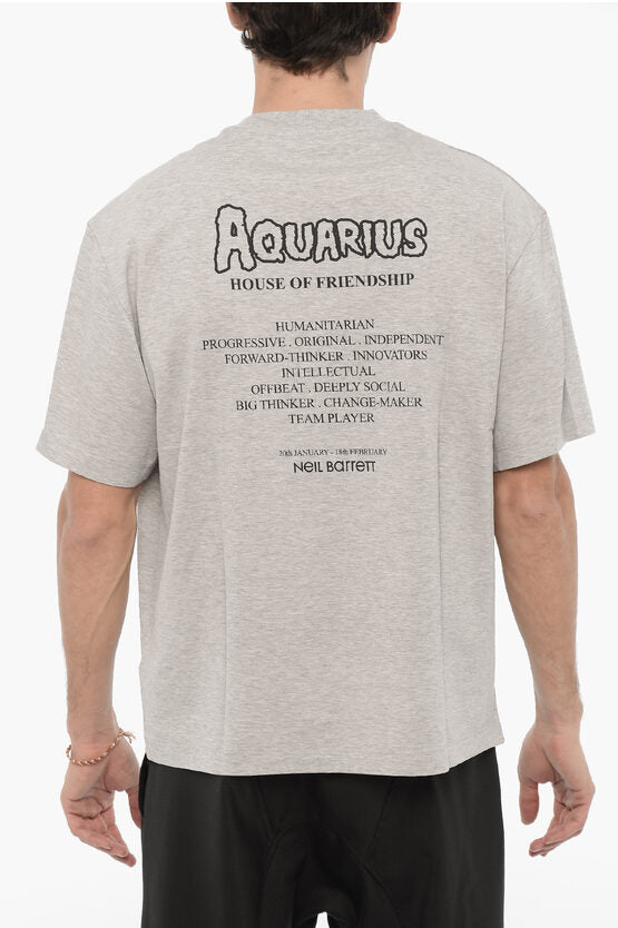 プリント クルーネック Tシャツ