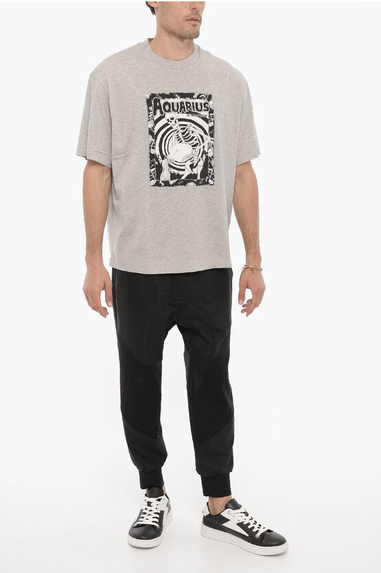 プリント クルーネック Tシャツ