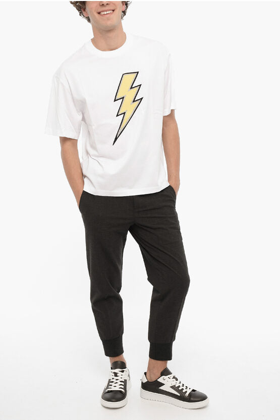 スリム フィット クルーネック Tシャツ