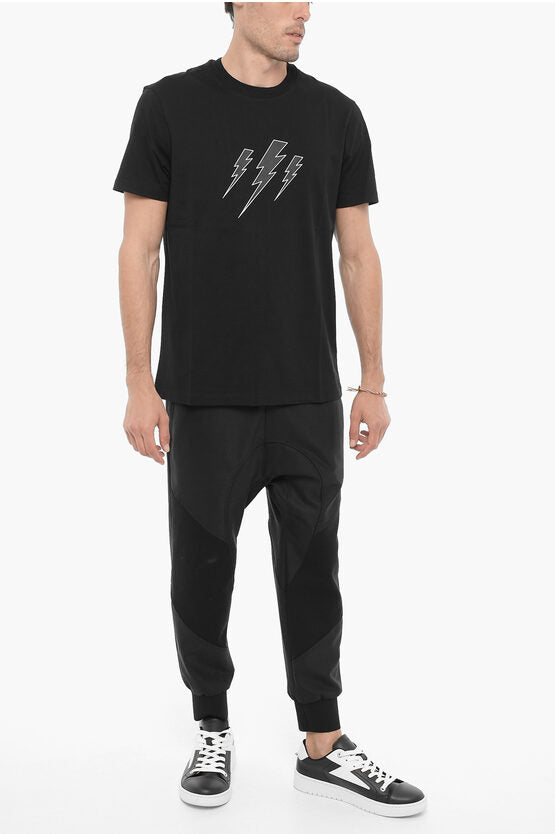 スリム フィット クルーネック Tシャツ ウィズ プリント