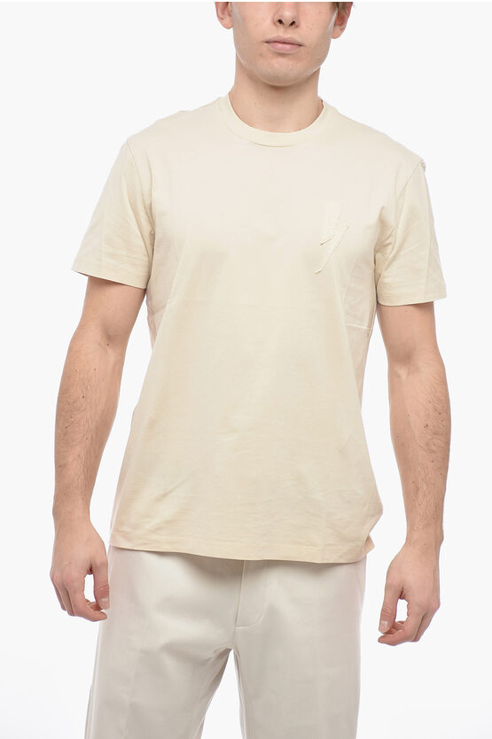 スリム フィット ボルト バッジ Tシャツ ウィズ ロゴ パッチ