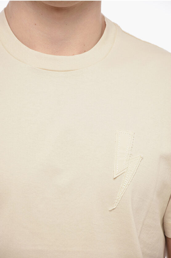 スリム フィット ボルト バッジ Tシャツ ウィズ ロゴ パッチ